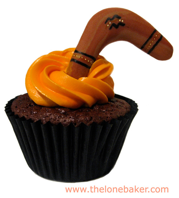 My Boomerang Won't Come Back Chocolate Orange Cupcake