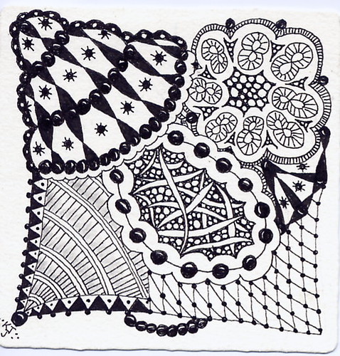 Black Pearl ~Official Zentangle Tile~ Traded, This is today…