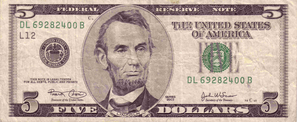 U.S.A | 5 Dollars - 2003 | Paul | Flickr