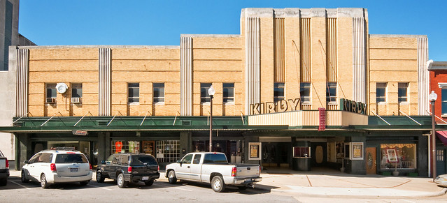 front elevation, Kirby Theater (1949), 215 North Main Street, Roxboro, North Carolina (1855) pop. 8,667
