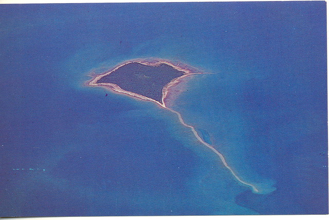Beaver Island Charlevoix MI Natural Kite Looking feature of Whiskey Island Aerial View Bob Miles Photo Card 29312 Unsent