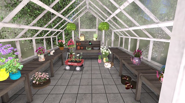 Alouette Inside Greenhouse-long view