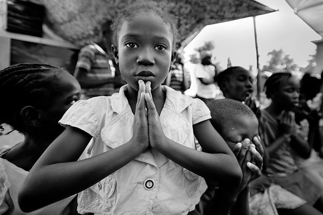 Girl Praying - Haiti
