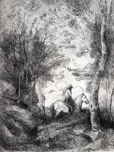 Jean-Baptiste-Camille Corot - Le Grand Cavalier sous Bois,… | Flickr
