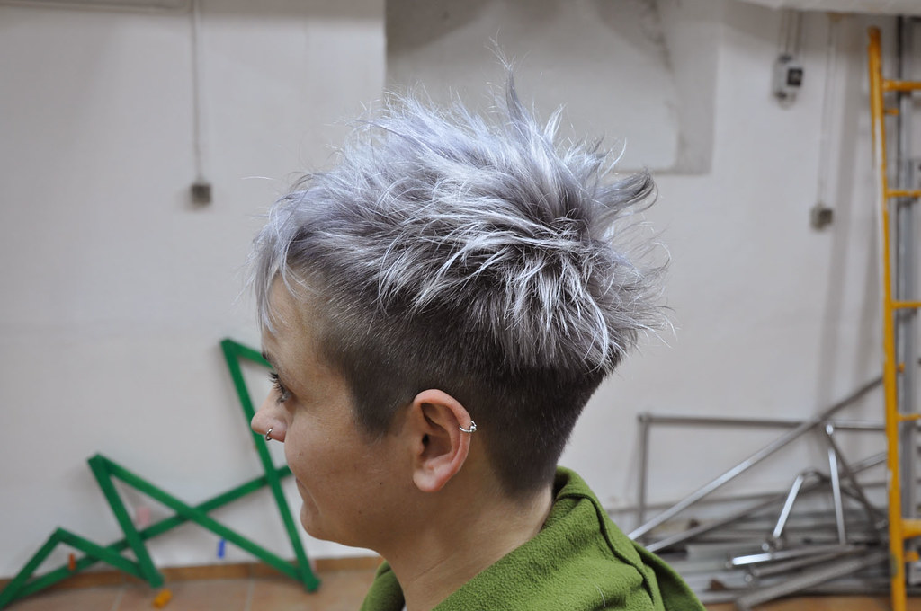 silver grey hair color | hair cut by sabine, hair color by b… | Flickr
