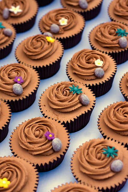 Chocolate ganache and coffee cupcakes (mocha)
