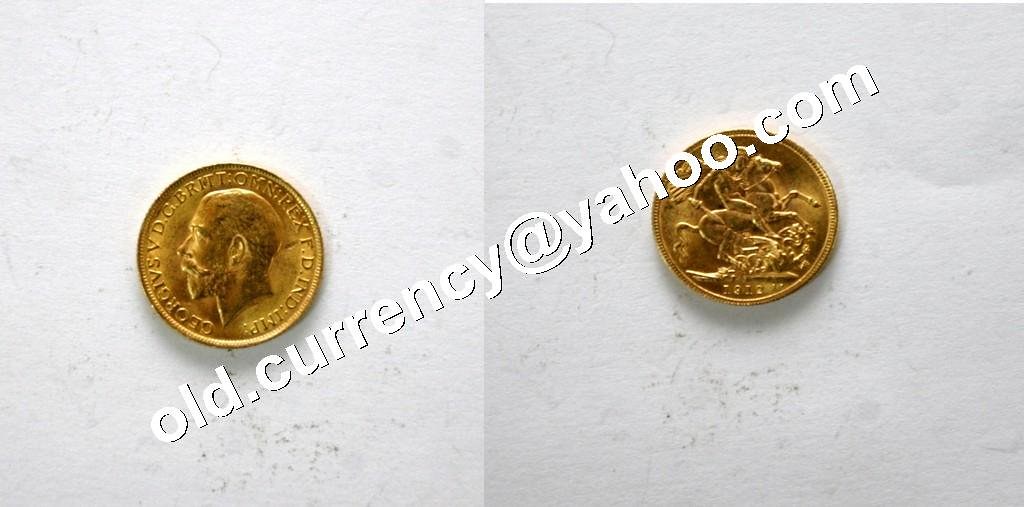 George V. 1912 Gold 1 Pound