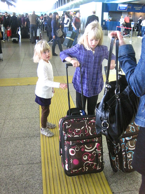 sam and maddie at the airport