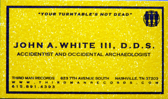 Jack White business card