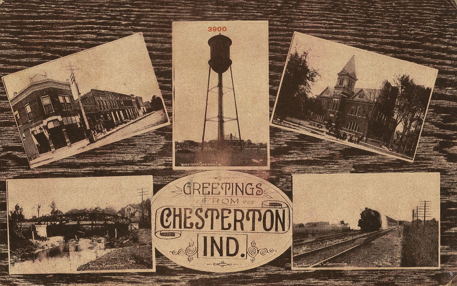 Multiview Postcard, 1912 - Chesterton, Indiana