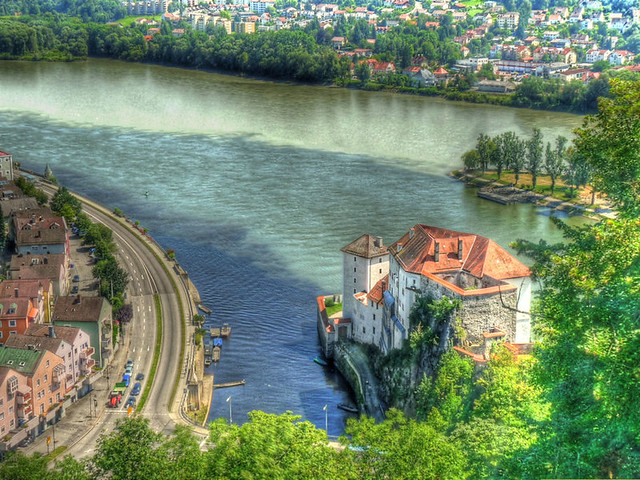 Passau: Confluence of the Ilz, Danube, and Inn Rivers