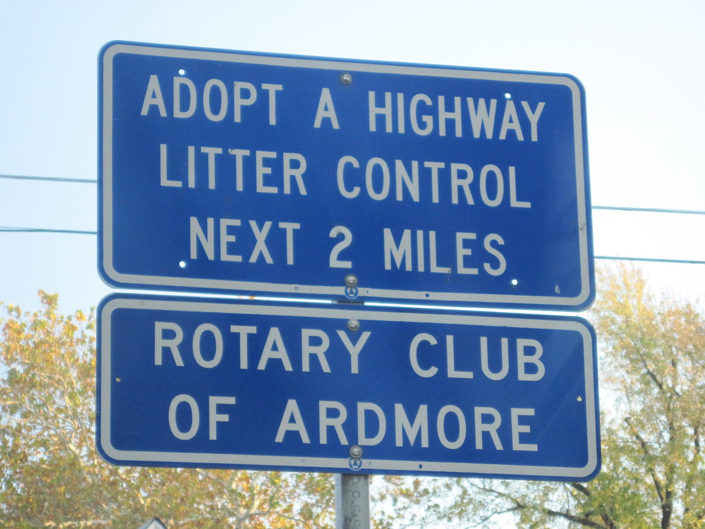 PA Adopt-A-Highway, US 30 east in Ardmore, PA. This shows a…