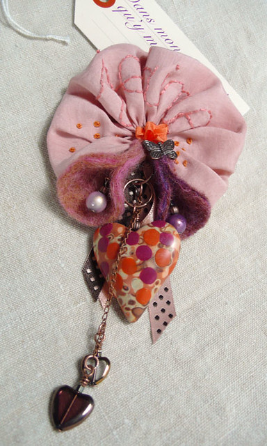 GFM Broche Pivoine Fleur - Bijou Anniversaire Saint Valentin Fête Des Mères Noël