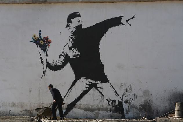 Lost Palestine Banksy artwork reappears in Tel Aviv gallery