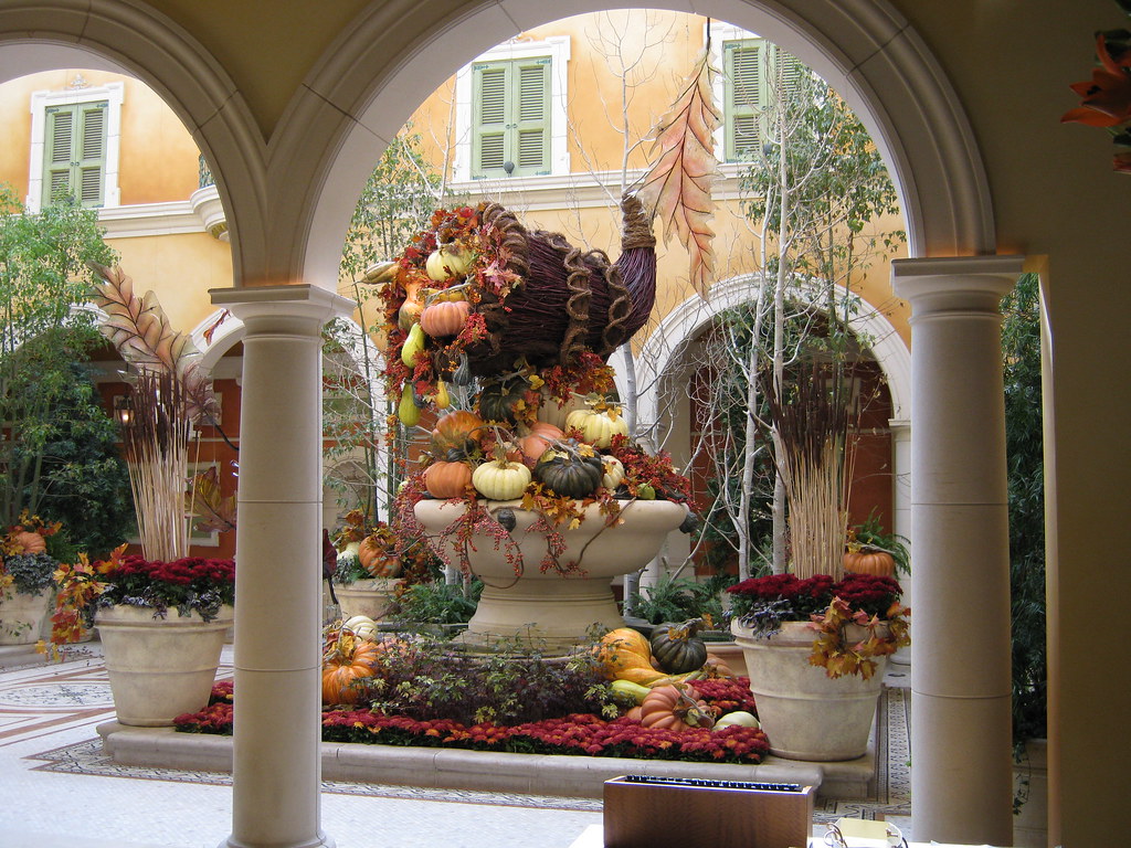 Cornucopia | Floral display at the Belargio, behind check-in… | Eric de ...