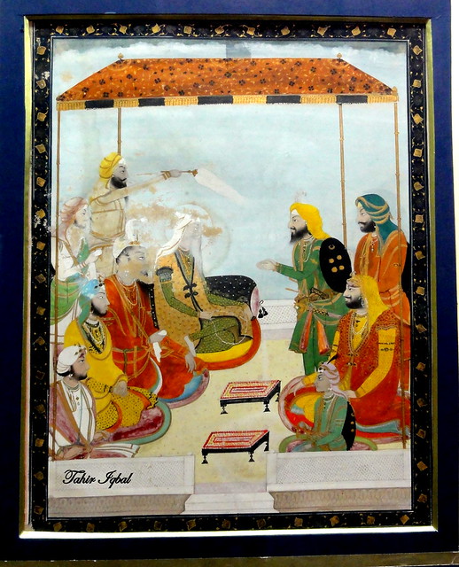 Maharaja Ranjit Singh and Dhayan Singh in conversation