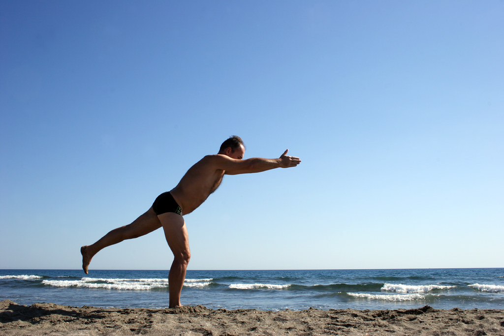 Beach Yoga 2 | A bit of yoga in the morning is a good thing.… | Flickr