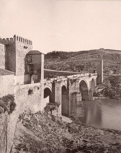 Puente de San Martín en 1897. Fotografía de Hauser y Menet
