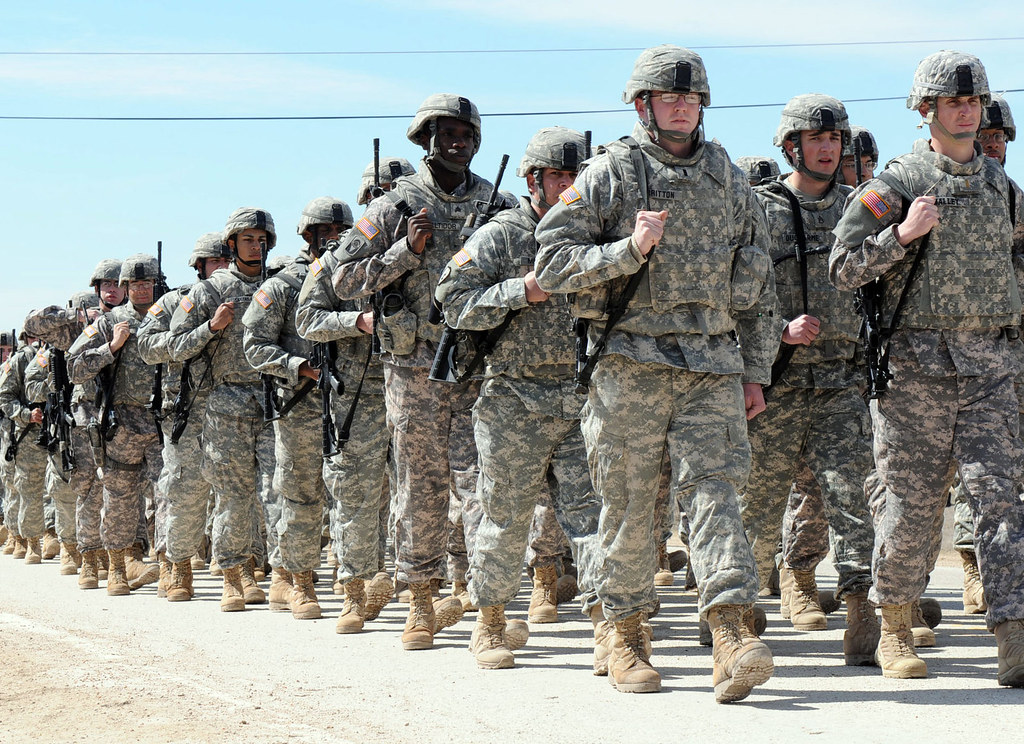 Florida National Guardsmen march at Ft. Hood after complet… | Flickr