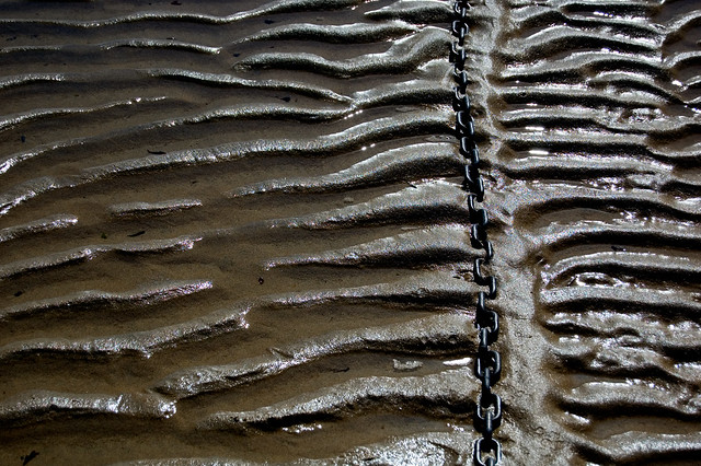 Rippled Sand and Chain