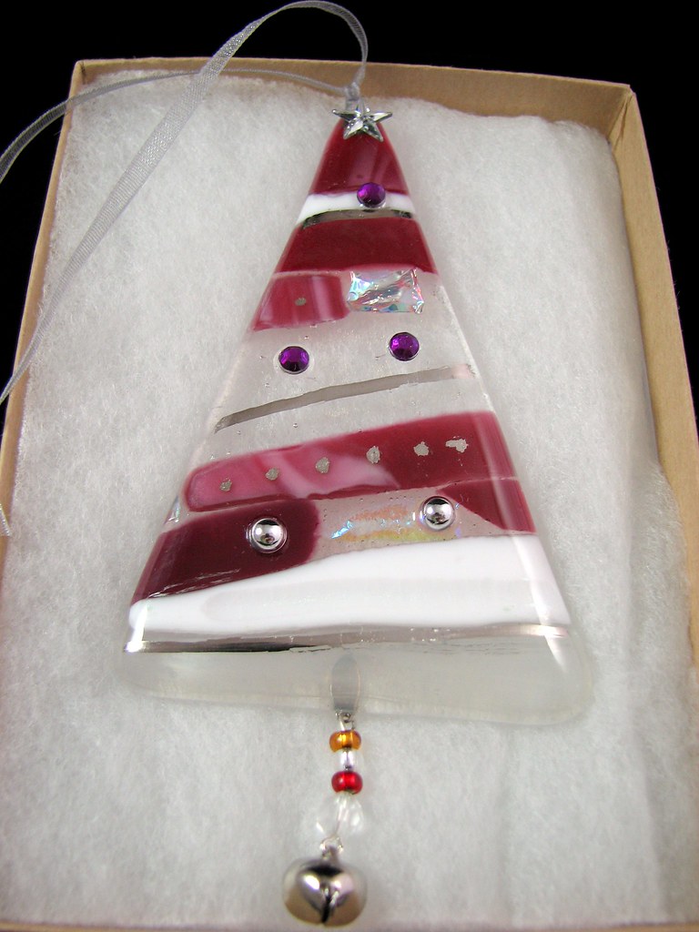 sympathie Zonnig Verwachten Fused Glass Christmas Ornament | Handcrafted fused glass chr… | Flickr