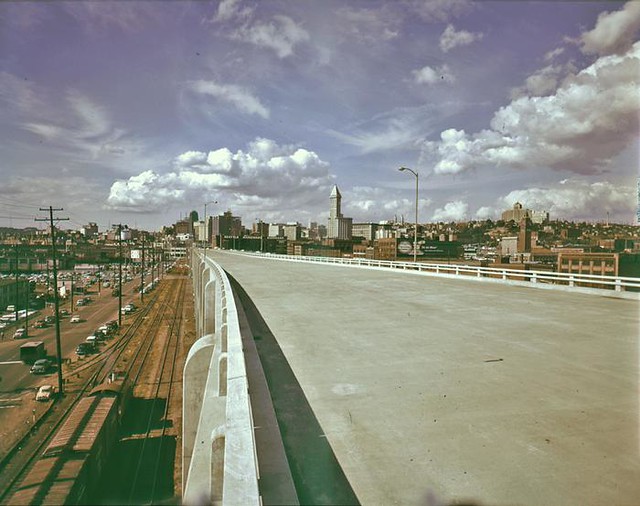 Downtown from Alaskan Way Viaduct, 1959