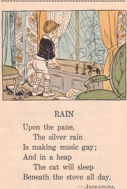 Rain poem ill by Ruth Mary Hallock