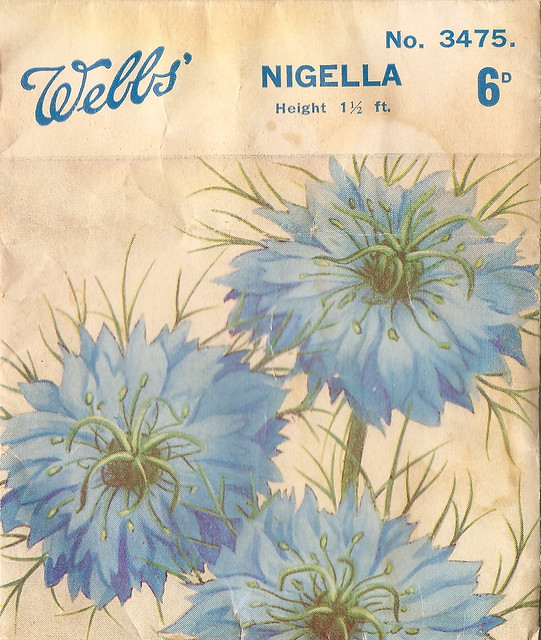 Webbs 'Nigella' seed packet - c1960