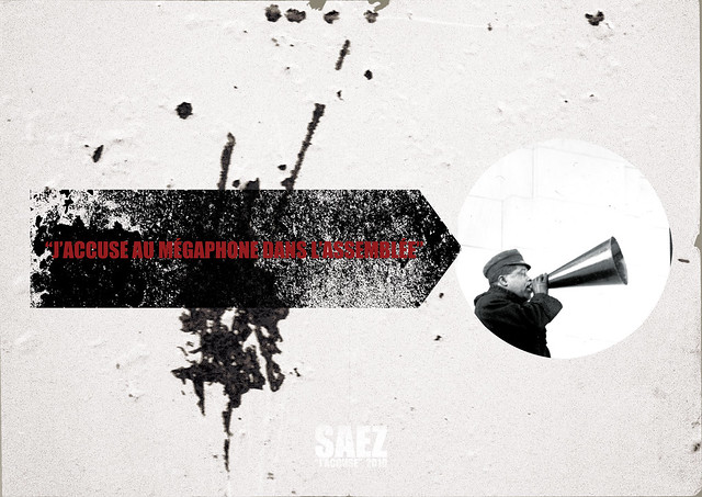 2010.03 - “J'accuse” - Saez - Poster #3 - 594x420 mm - Color variation