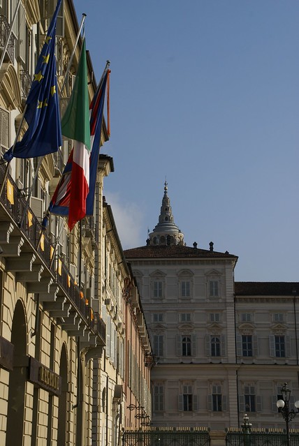 Torino, Piazza Castello, Palazzo della Regione und Palazzo Reale (Royal Palace)