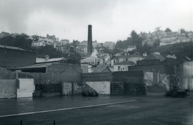 Carpark being constructed, Broadway, Maclaggan and High Streets, c1968