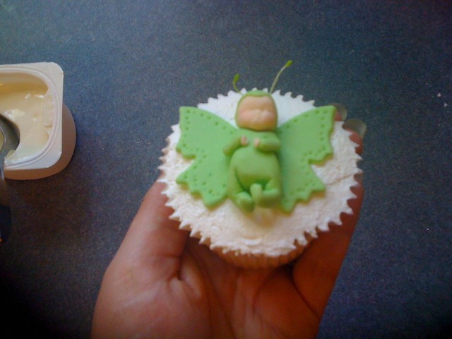 Butterfly baby cupcake