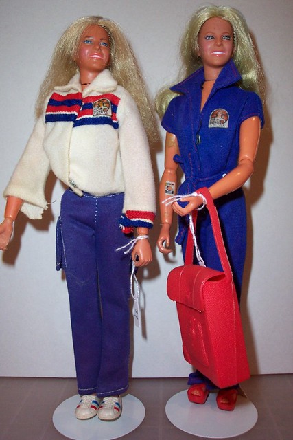 Lindsay Wagner as Bionic Woman Jaime Sommers dolls