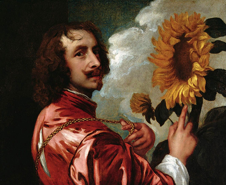 Anthony van Dyck - Self Portrait with Sunflower 1599-1641