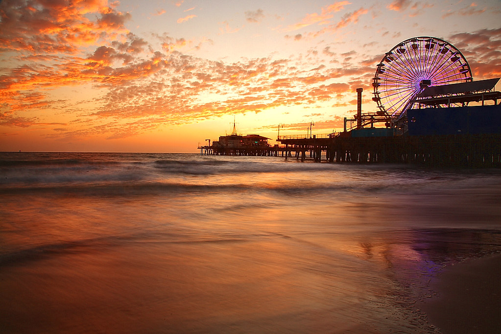 Santa Monica Pier, Ca - at Sunset, I've shot this pier many…