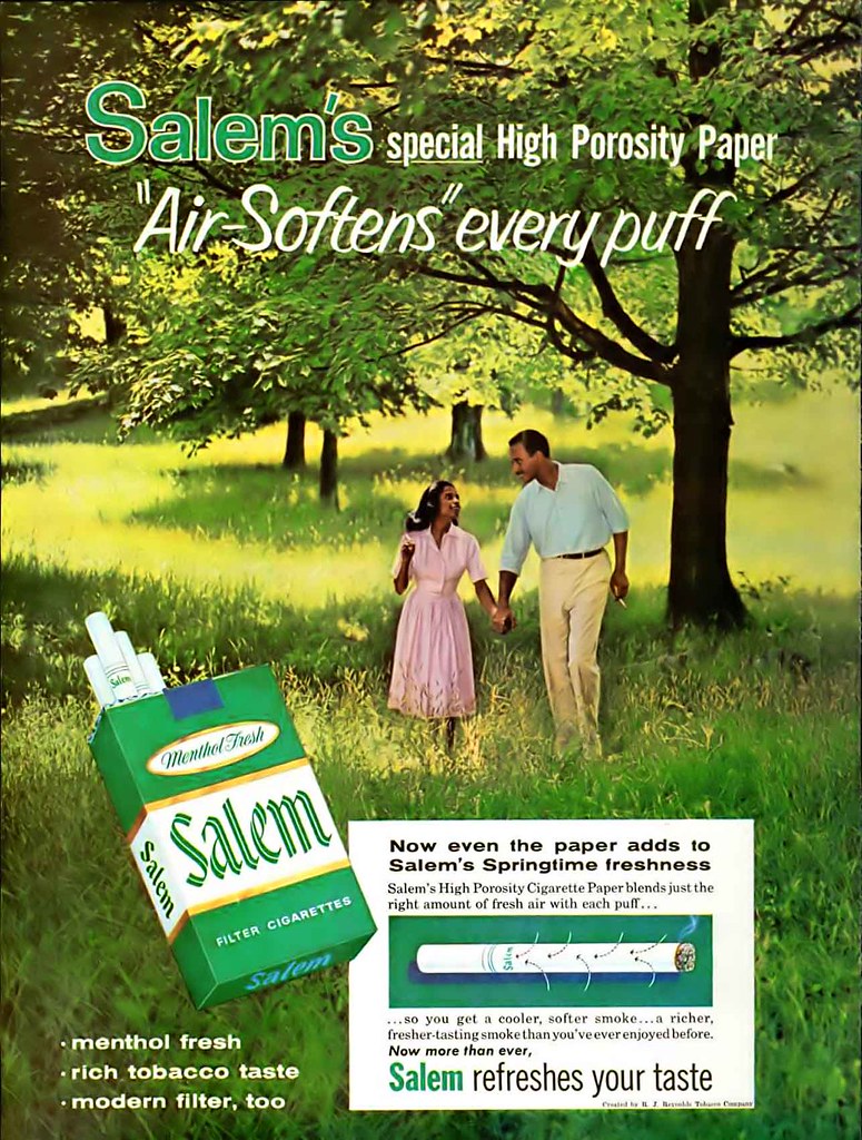 Salem Filter Cigarettes Advertisement - Ebony Magazine, December, 1959