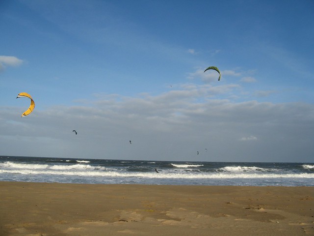 Kite Surfing Sandhaven Beach South Shields Tyne & Wear North East
