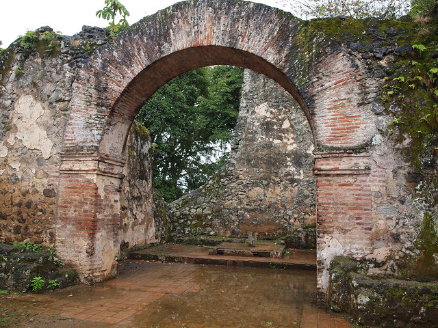 Inside the Ujarras Ruins in Costa Rica