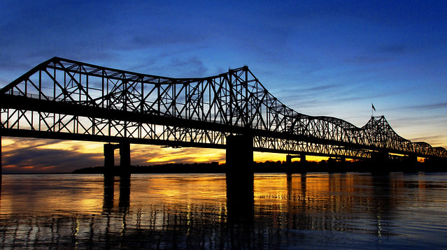 River Bridges at Sunset - #0287