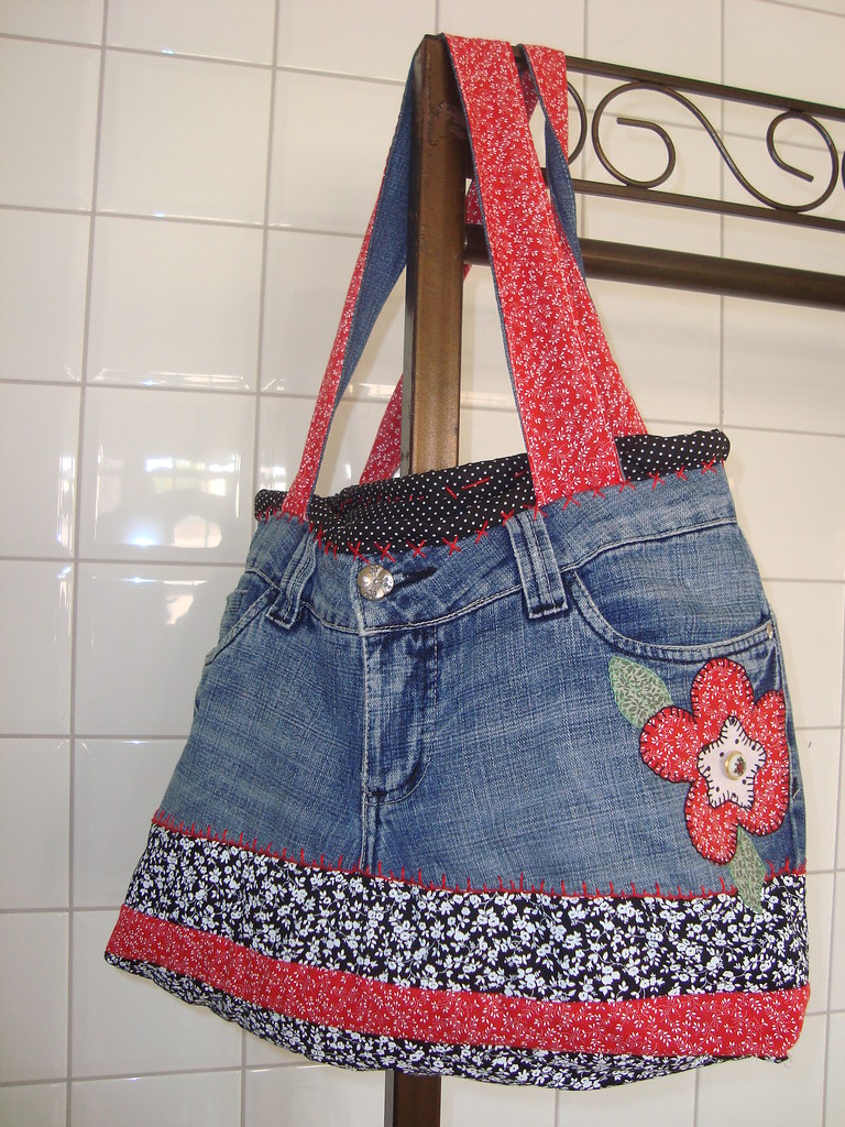 Bolsa Jeans e aplicação | Luciana Lago | Flickr