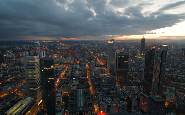 Maintower Sunset, Feb. 2010