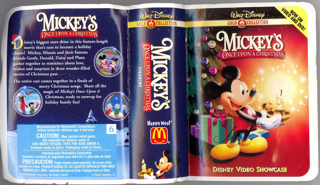DISNEY VIDEO SHOWCASE MCDONALDS MICKEYS ONCE UPON A CHRISTMAS  Mickey Mouse 