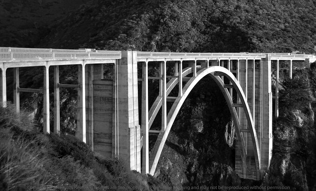 Bixby Bridge c`1932 Pacific Coast Highway - Big Sur, California