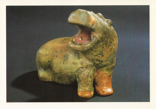 UNESCO Hippopotamus Figurine Postcard
