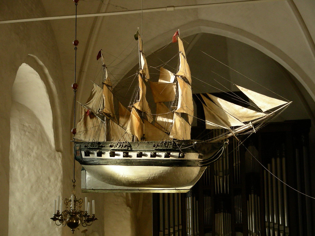 The votive ship in the church of Naantali