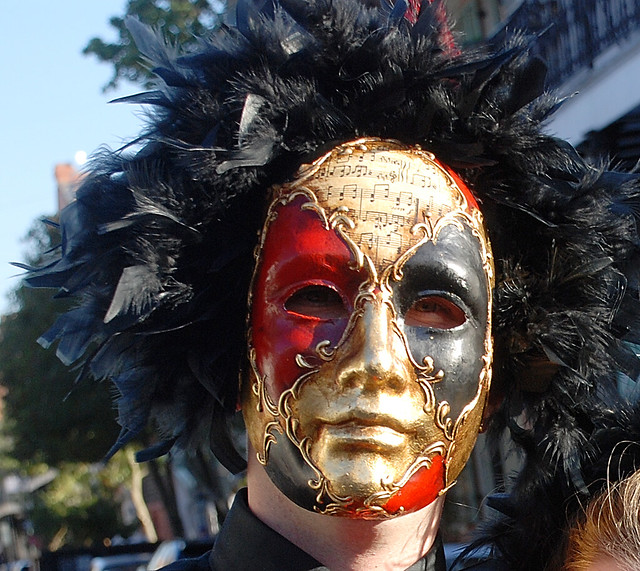 Musical Mask, New Orleans, Mardi Gras 2010