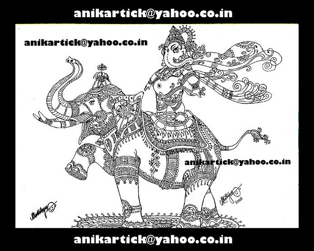 Chennai Art GANESHA - 01 - Chennai Animation Artist ANIKARTICK