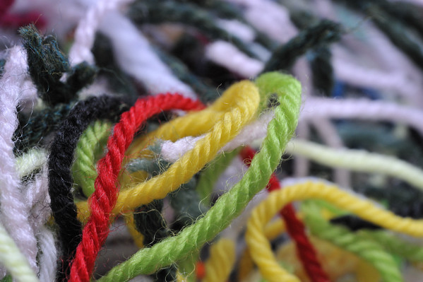Colorful Yarn, closeup of colorful yarn, Diana Robinson