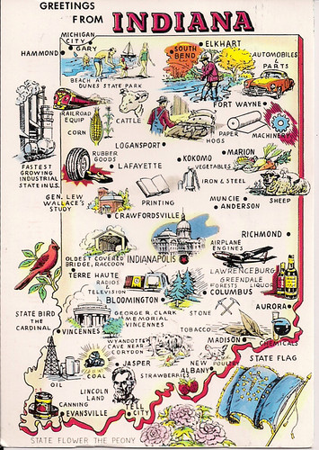 Indiana state map | by hlynncruz