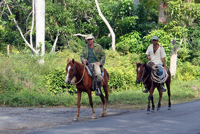 Two Riders in Vinales, Cuba